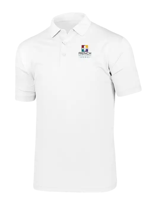 Callaway Vibrant Bright White Ventilated Polo w/French Brothers Homes Logo