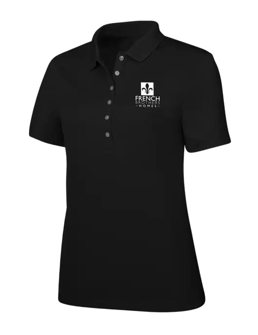Callaway Womens Ottoman Black Polo w/French Brothers Homes Logo