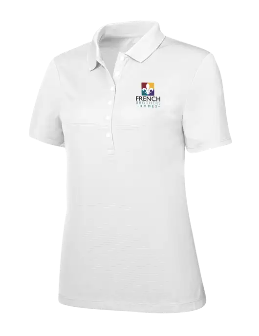 Callaway Womens Ottoman Bright White Polo w/French Brothers Homes Logo