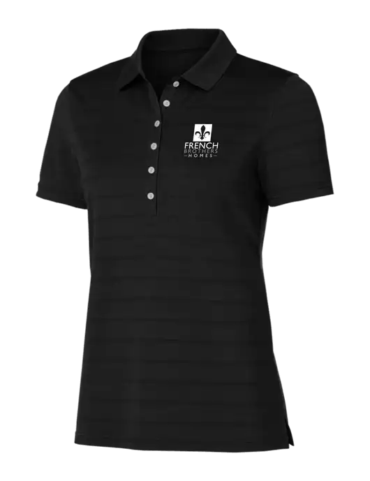 Callaway Womens Black Ventilated Polo w/French Brothers Homes Logo