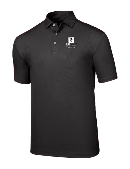 Callaway Birdseye Black Polo w/French Brothers Homes Logo