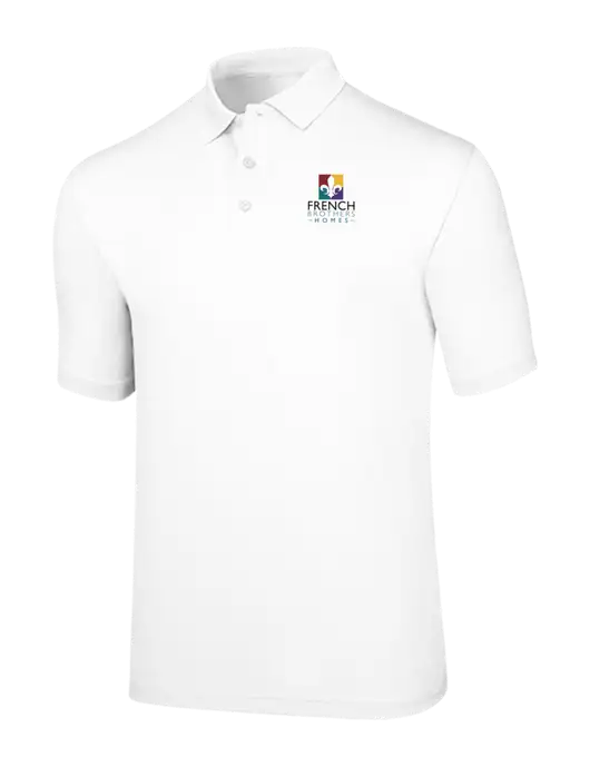 Callaway Opti-Dri White Chev Polo w/French Brothers Homes Logo