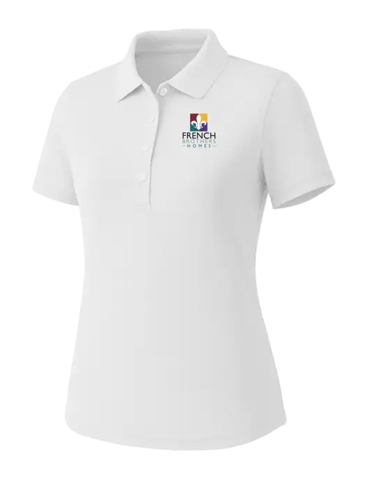 Callaway Womens Core Bright White Performance Polo w/French Brothers Homes Logo