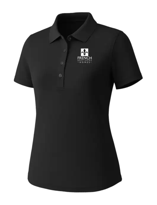 Callaway Womens Core Black Performance Polo w/French Brothers Homes Logo