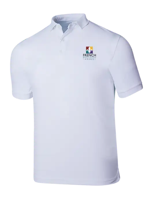 Callaway Ottoman Bright White Polo w/French Brothers Homes Logo