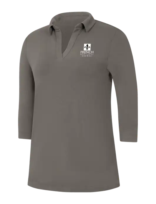 Womens Dark Grey Luxe Knit Tunic w/French Brothers Homes Logo