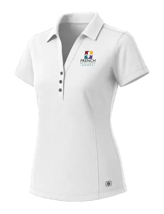 OGIO Womens White ONYX Polo w/French Brothers Homes Logo