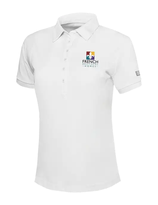 OGIO Womens Bright White Jewel Polo w/French Brothers Homes Logo
