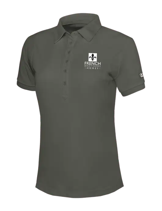 OGIO Womens Medium Grey Jewel Polo w/French Brothers Homes Logo