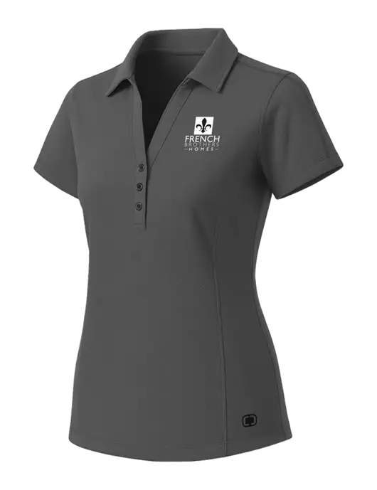 OGIO Womens Medium Grey ONYX Polo w/French Brothers Homes Logo
