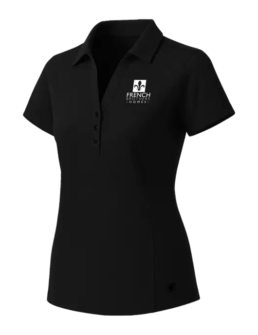 OGIO Womens Blacktop ONYX Polo w/French Brothers Homes Logo