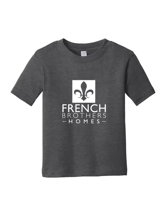Rabbit Skins Vintage Smoke Toddler Fine Jersey Tee w/French Brothers Homes Logo