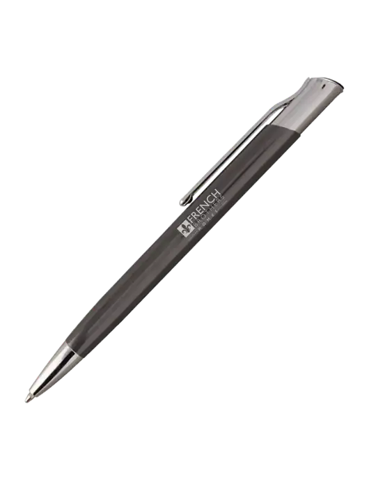San Malo Gunmetal Pen - Black Ink w/French Brothers Homes Logo