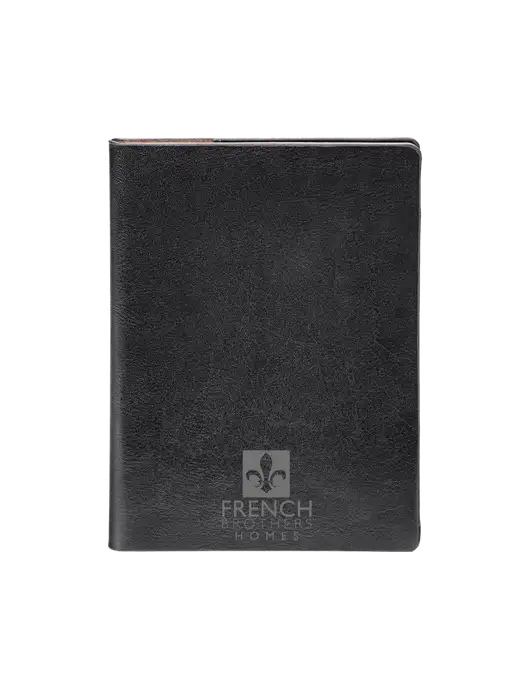 Fabrizio Black Rfid Passport Holder w/French Brothers Homes Logo