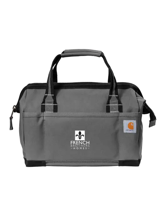 Carhartt Foundry Series 14” Grey Tool Bag w/French Brothers Homes Logo