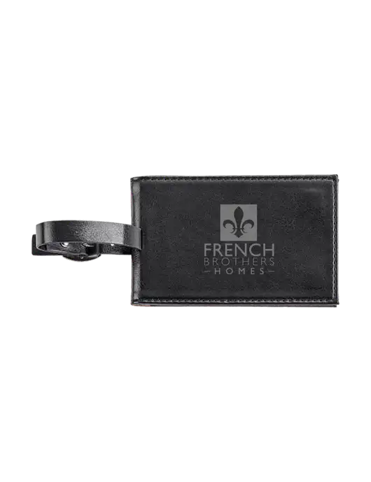 Fabrizio Black Executive Luggage Tag w/French Brothers Homes Logo