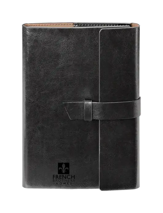Fabrizio Black 6.875 x 9.56 Portfolio w/French Brothers Homes Logo