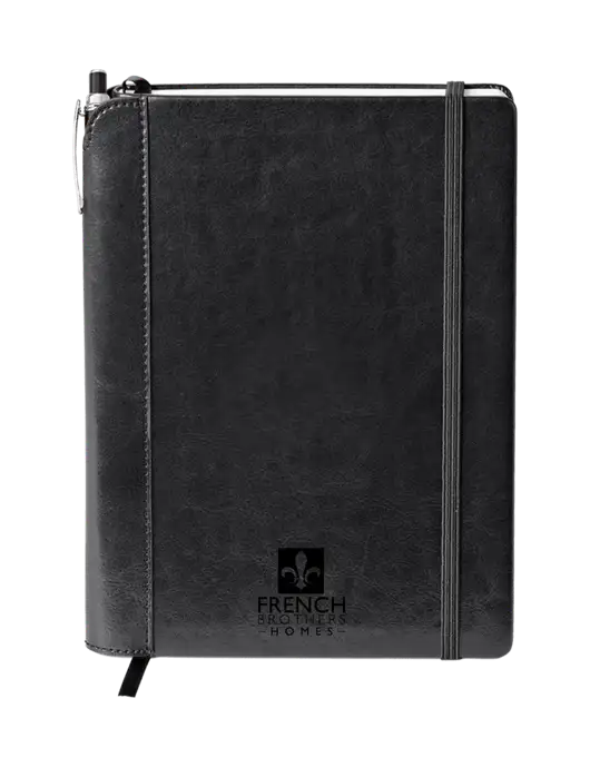 Fabrizio Black Journal 6.375 x 8.375 Combo w/French Brothers Homes Logo