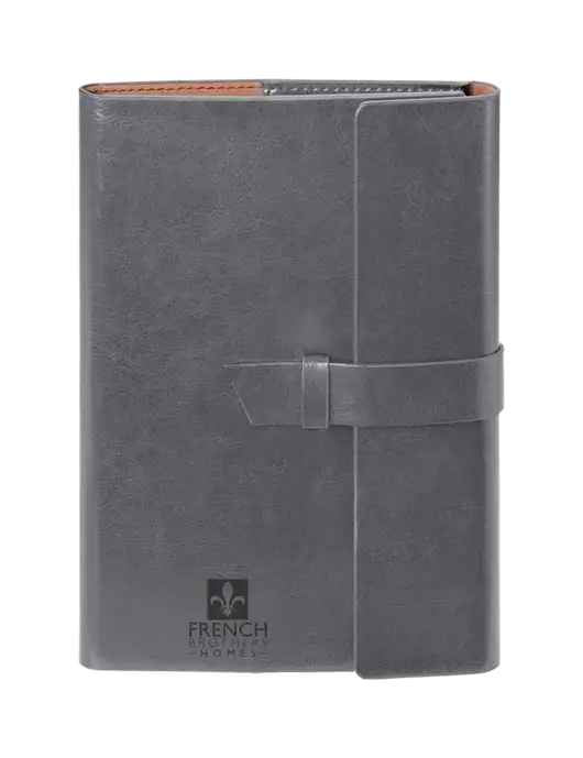 Fabrizio Grey 6.875 x 9.56 Portfolio w/French Brothers Homes Logo