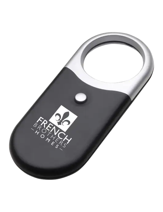Compact Black Magnifier Light w/French Brothers Homes Logo