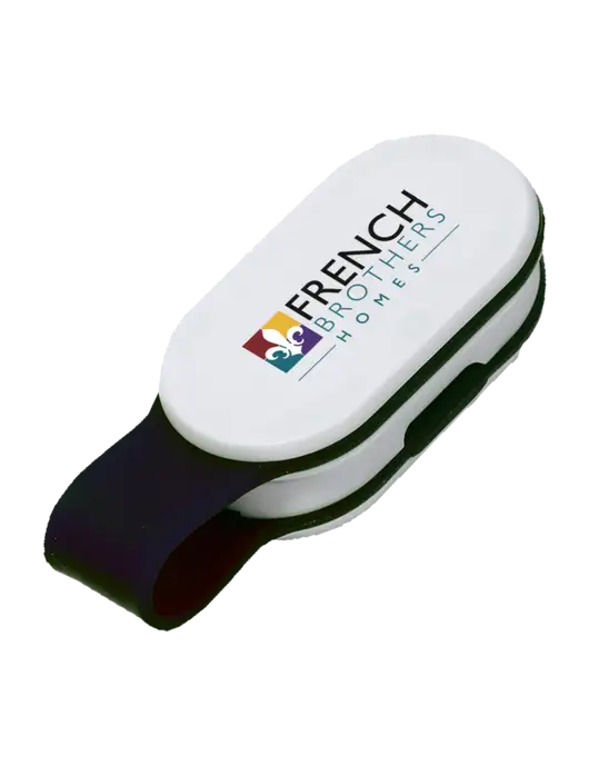Magna Clip Black Personal Safety Light w/French Brothers Homes Logo