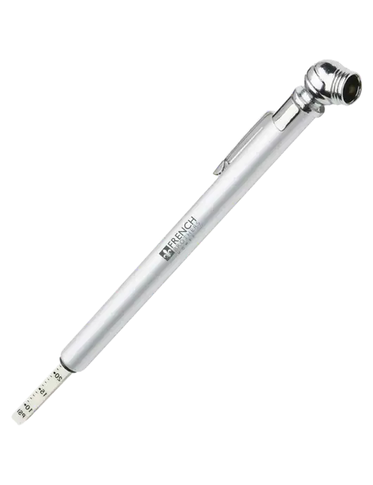 Quick View Silver Tire Gauge w/French Brothers Homes Logo