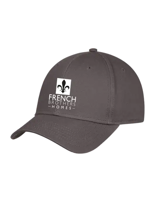 Charcoal Structured Cap Hook & Loop w/French Brothers Homes Logo