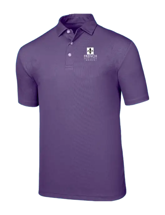 Callaway Birdseye Purple Polo w/French Brothers Homes Logo