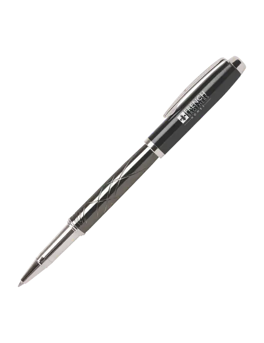 Modernist Black Rollerball Pen - Black Ink w/French Brothers Homes Logo