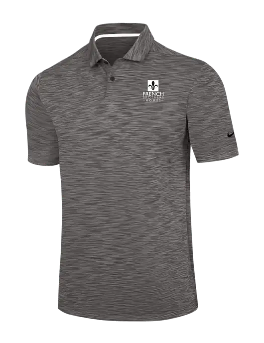 Nike Dark Grey Dri-FIT Vapor Space Dyed Polo w/French Brothers Homes Logo