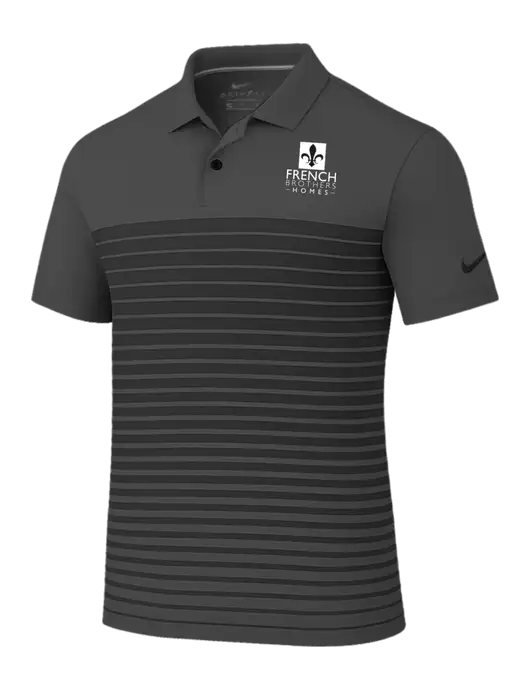 Nike Dark Grey Dri-FIT Vapor Block Polo w/French Brothers Homes Logo