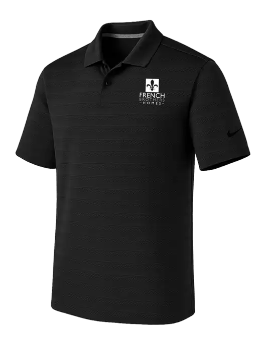 Nike Black Dri-FIT Vapor Jacquard Polo w/French Brothers Homes Logo