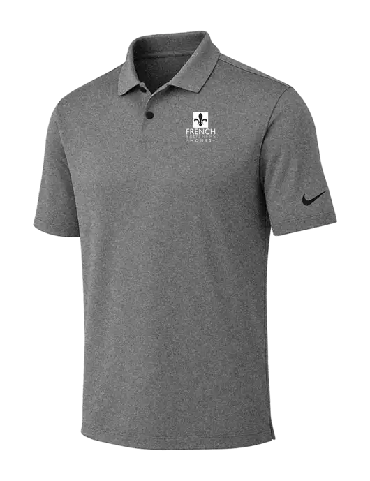 Nike Dark Grey Heather Dri-FIT Vapor Polo w/French Brothers Homes Logo