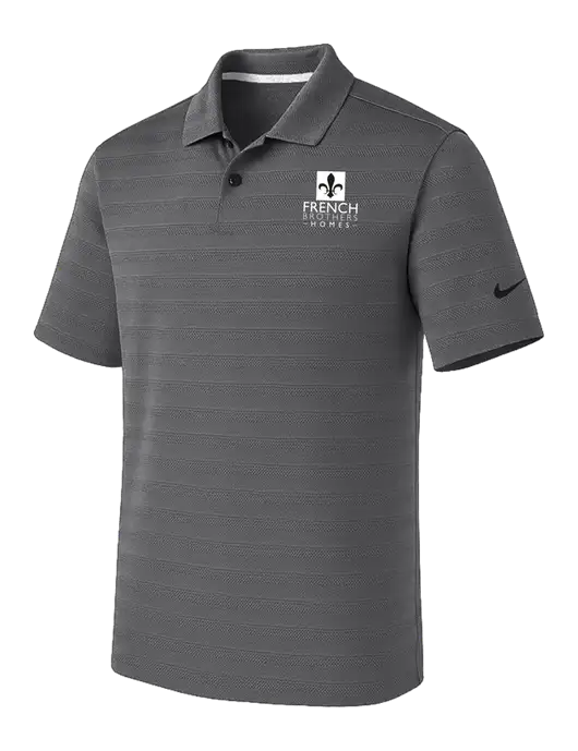 Nike Dark Medium Grey Dri-FIT Vapor Jacquard Polo w/French Brothers Homes Logo