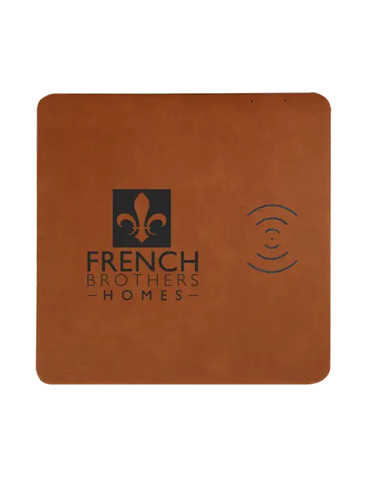 Rawhide Laserable Leatherette Phone Charging Mat w/French Brothers Homes Logo
