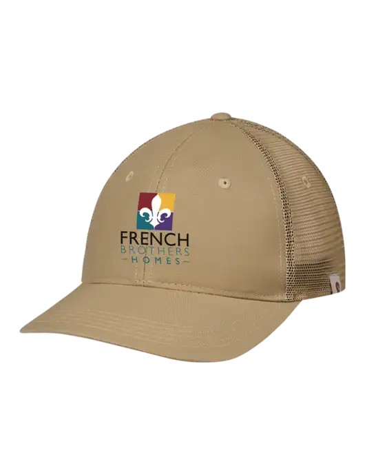 Carhartt Dark Tan Trucker Rugged Pro Series Cap w/French Brothers Homes Logo