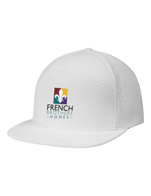 Richardson White Cannon Cap w/French Brothers Homes Logo