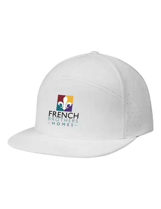 Richardson White Cannon Cap w/French Brothers Homes Logo