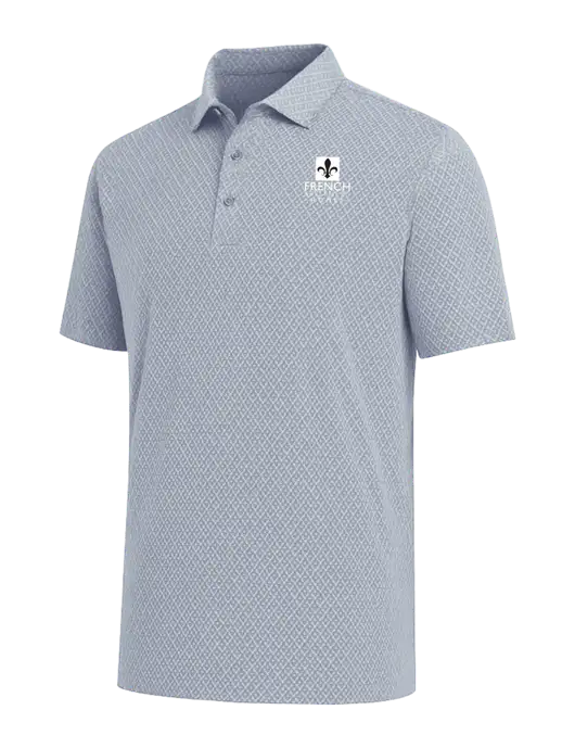 Callaway All-Over Stitched Medium Grey Chev Polo  w/French Brothers Homes Logo