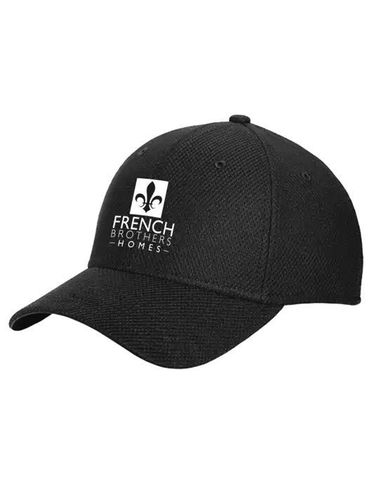New Era Diamond Era Black Stretch Cap w/French Brothers Homes Logo