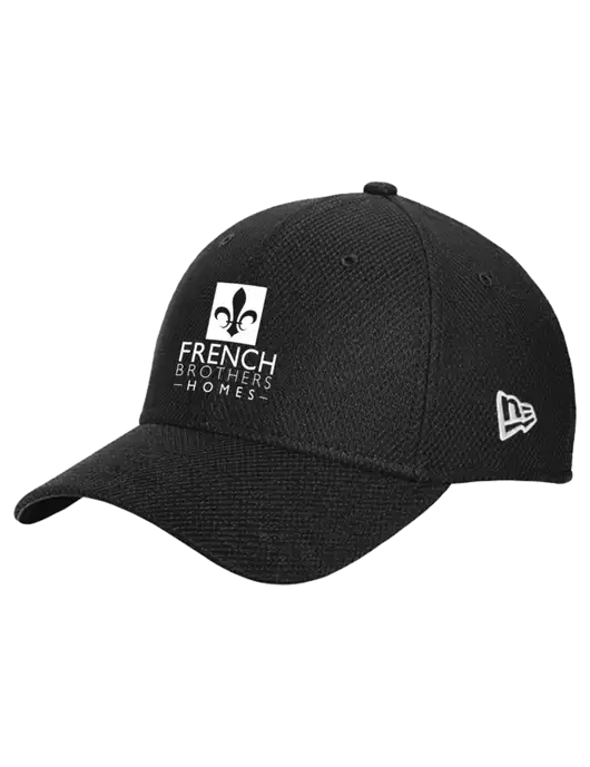 New Era Diamond Era Black Stretch Cap w/French Brothers Homes Logo