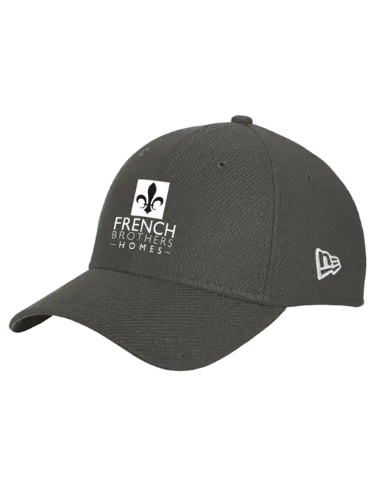 New Era Diamond Era Very Dark Grey Stretch Cap w/French Brothers Homes Logo