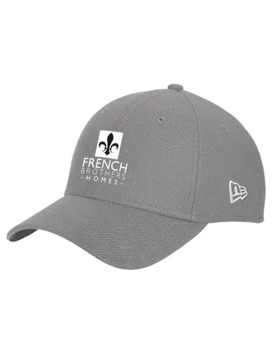 New Era Diamond Era Medium Grey Stretch Cap w/French Brothers Homes Logo