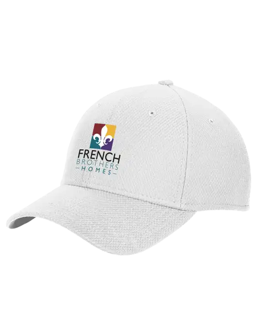 New Era Diamond Era White Stretch Cap w/French Brothers Homes Logo