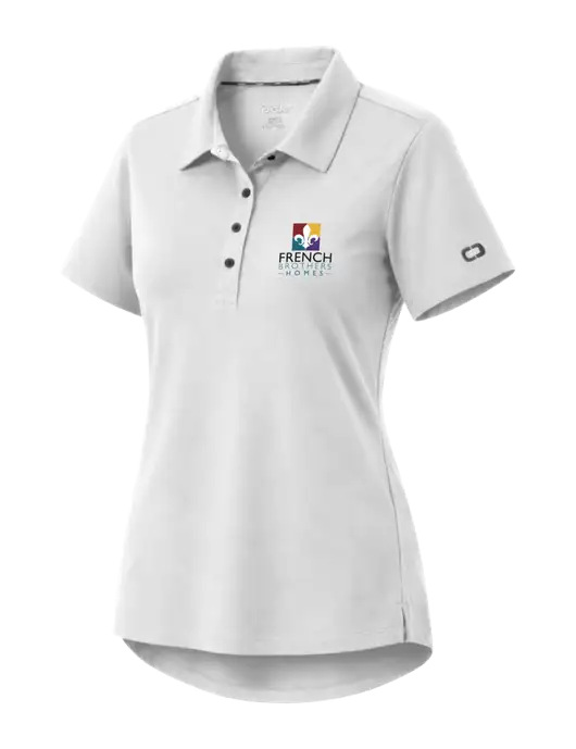 OGIO Womens Envision White Polo w/French Brothers Homes Logo